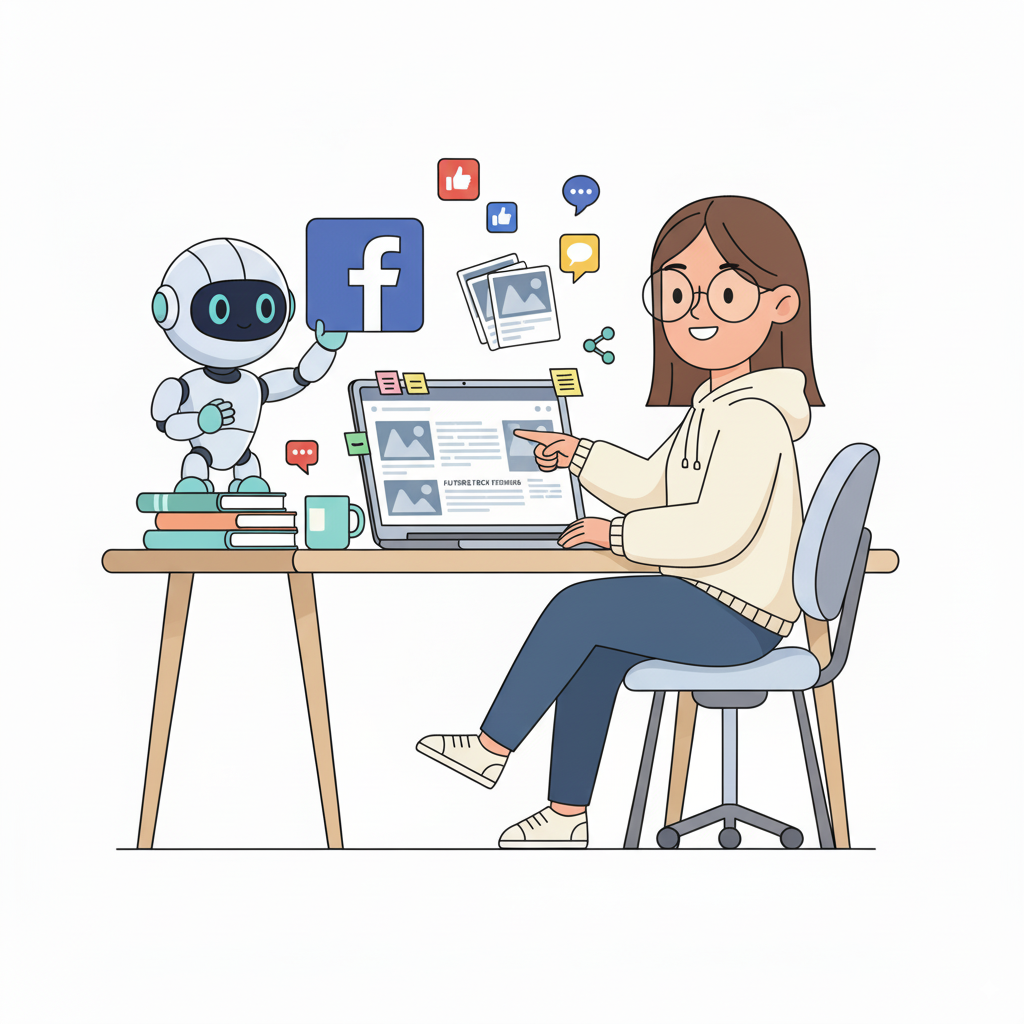 Facebook Content Creation - Human and AI collaboration