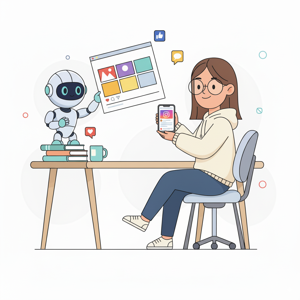 Instagram Content Creation - Human and AI collaboration